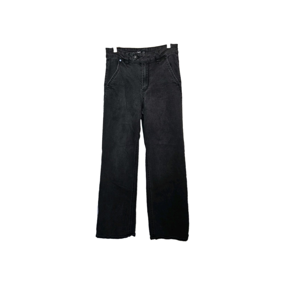 OAT NY Women's Denim Jeans Black High Rise Straight Leg 27" X 30" Size 4 READ